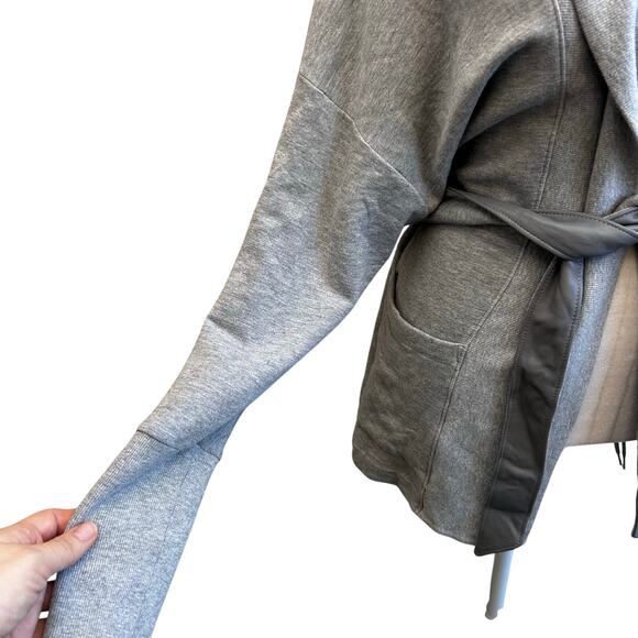 Bailey 44 Olivia Jacket in Heather Grey Leather Trim Size Small - Picture 8 of 8